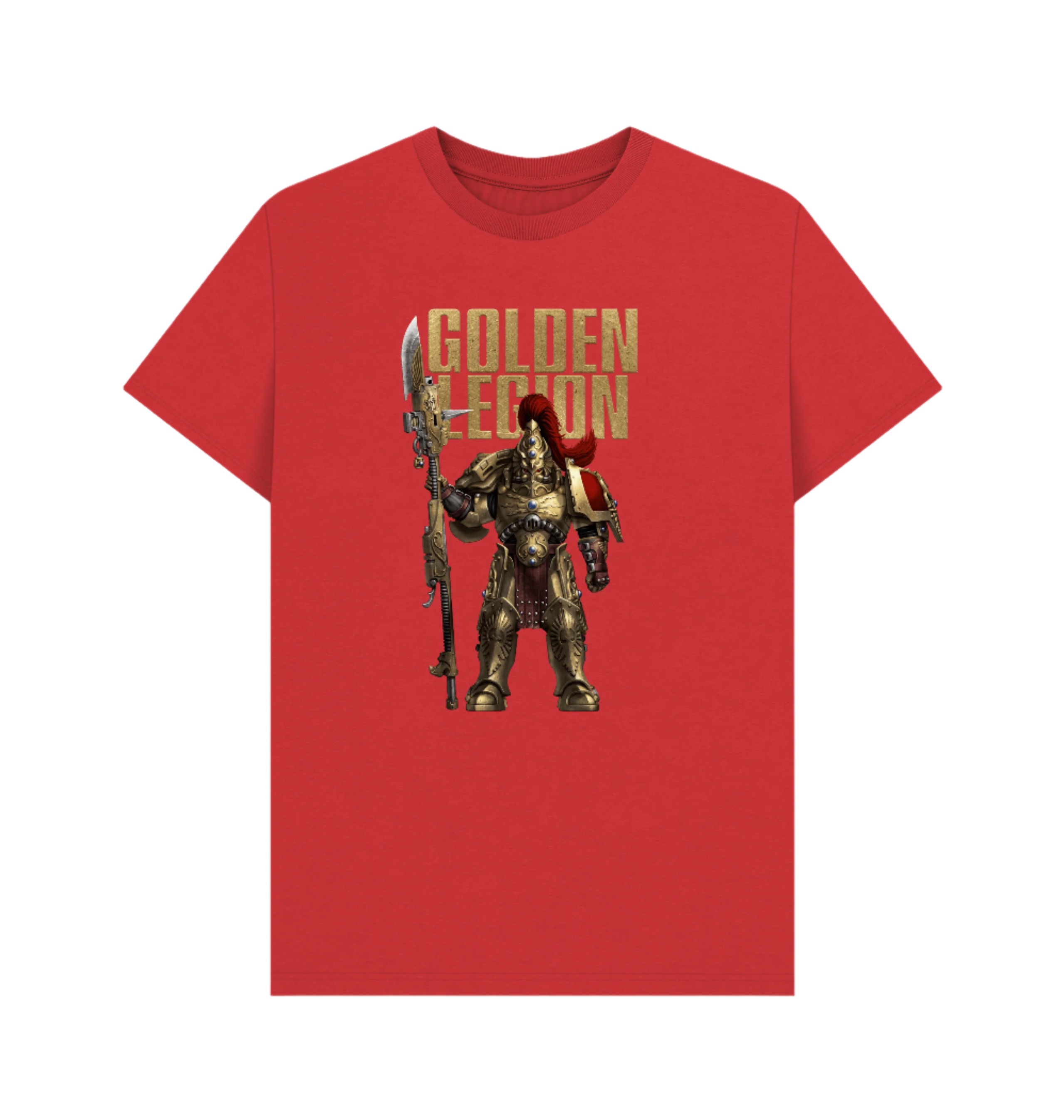 Red Premium Adeptus Custodes Golden Legion T Shirt